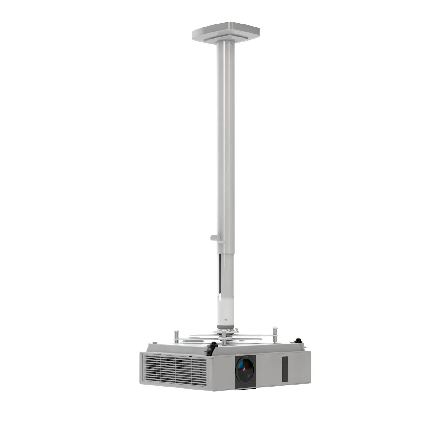 Kindermann Comfort² 100 4000000101 - Beamer-Deckenhalterung 60-105 cm - max. 20 kg - TÜV/GS - Weiß