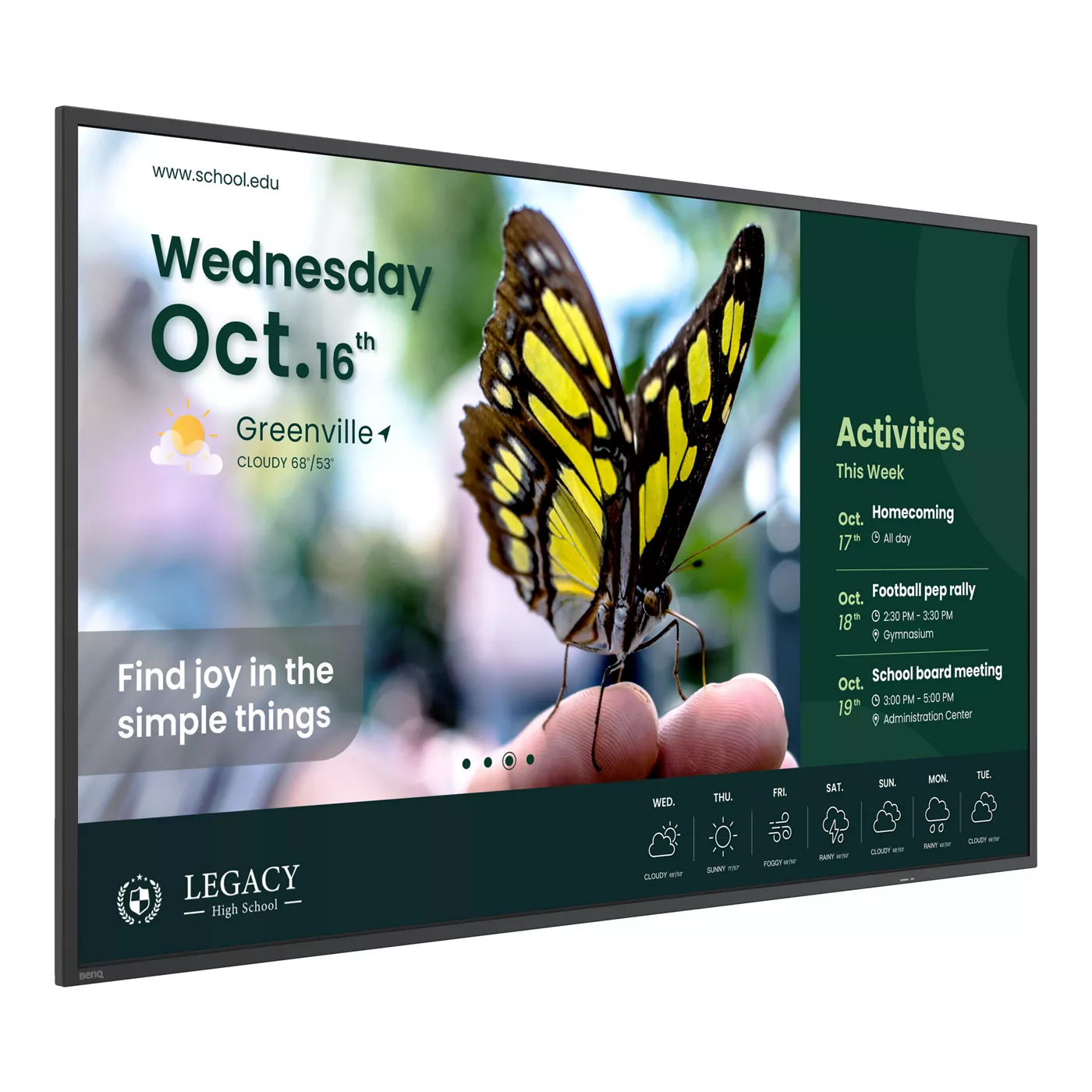 BenQ ST4304 - 43 Zoll 4K Digital Signage Display - UHD ADS - 350 cd/m² - 18/7 - Android 14 - VESA 200x200 - schwarz