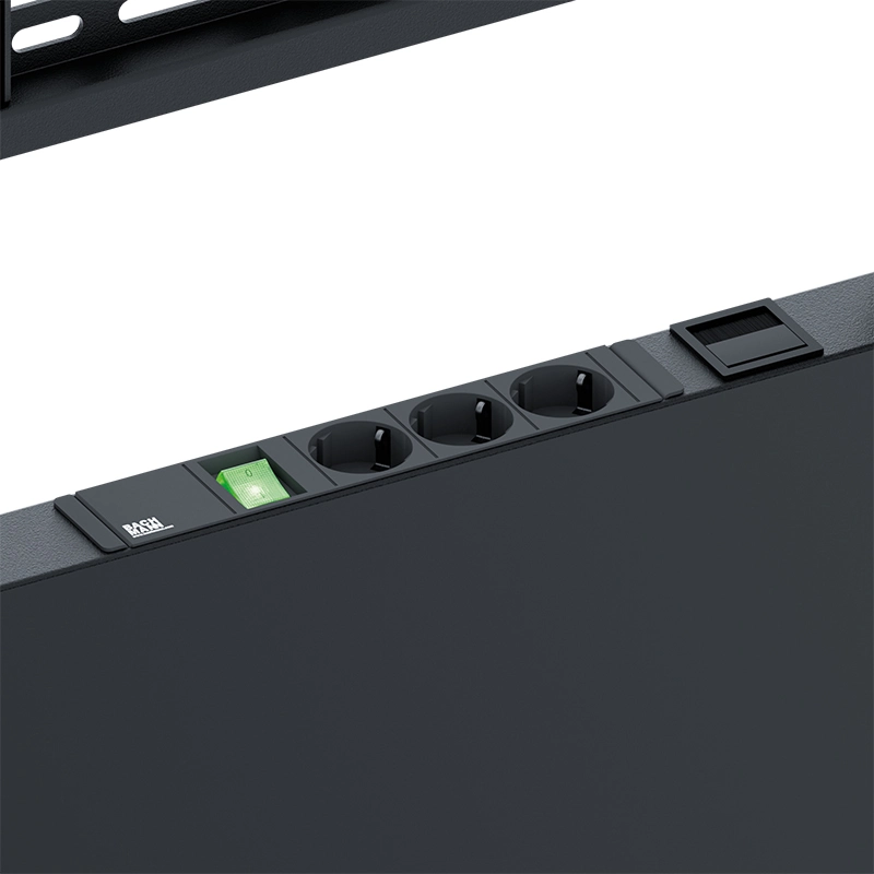 Hagor Pro-Tower M Mobiles Standsystem - Display Rollwagen 46-65" - Landscape - neigbar - höhenverstellbar - max. 80 kg - VESA 200x200-800x600 - schwarz