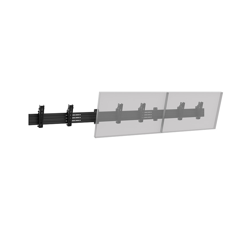 Hagor CPS Menuboard W3L 3320 - Wandhalterung 3x 32-43" - Landscape - neigbar -5°/+15° - max. 50 kg je Display - VESA 200x200 - Schwarz