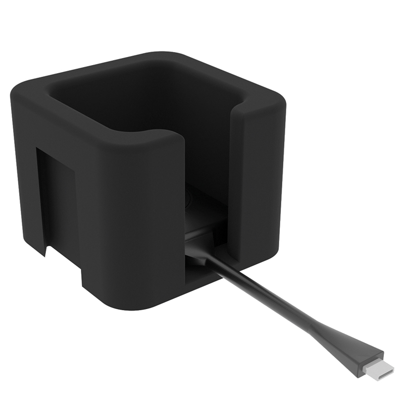 Hagor CON-Line Dongle Tray 2935 - Dongle-Aufbewahrung seitlich mit Einschubprofil - 90 x 70 x 91 mm - Kunststoff schwarz