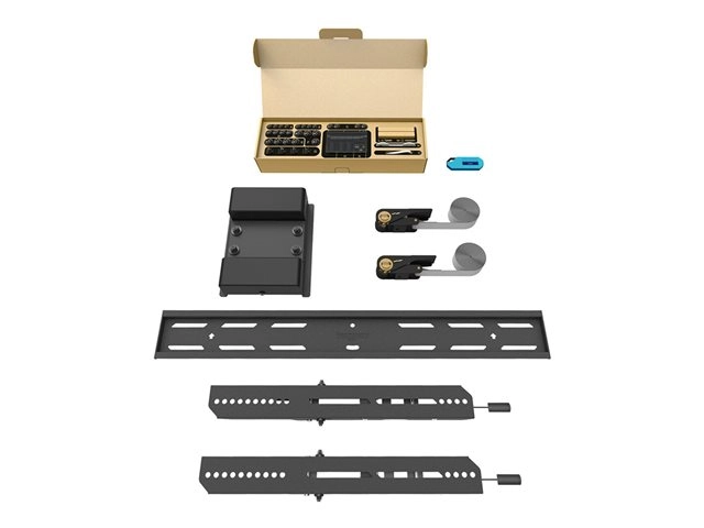 Neomounts WL35S-910BL16 - TV-Säulenhalterung 40-75" - neigbar - abschließbar - max. 50 kg - VESA 300x100-600x400 - Durchm. 25-100 cm - schwarz