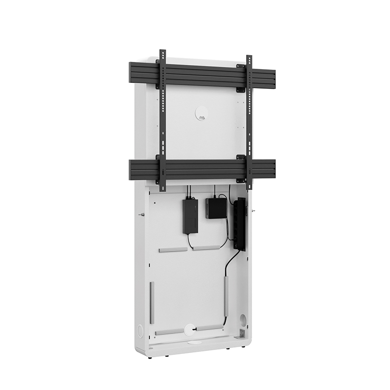 Hagor CON-Line W 75-86" 2809 - Medienstele Boden-Wandmontage - 75-86" - Landscape - max. 50 kg - VESA 900x800 - Weiß