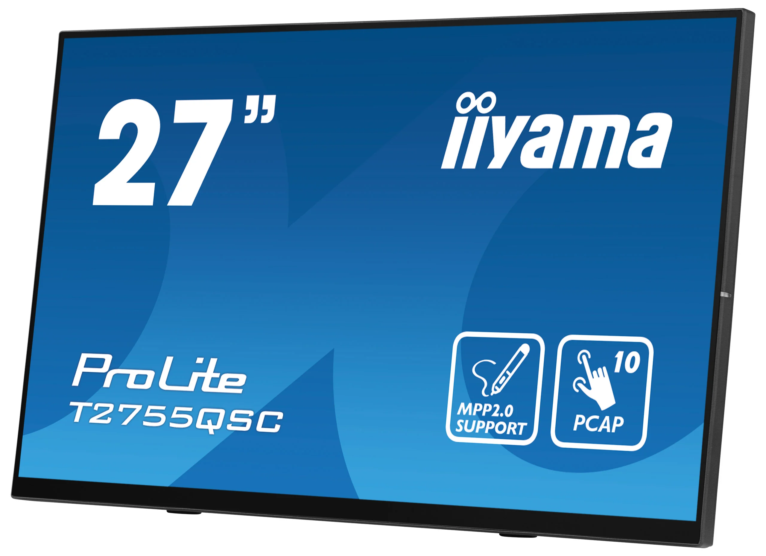 iiyama ProLite T2755QSC-B1 - 27" Touch Display - QHD IPS - 360 cd/m² - aktiver Stift (MPP 2.0) - NO-OS - VESA 100x100 - schwarz