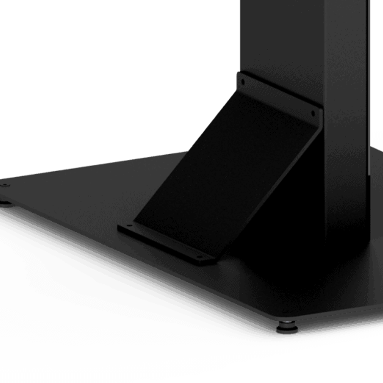 HI-ND FS0000-5001-01 - Display-Standfuß 49-65" - Glasfront - VESA bis 400x400 - Hoch-/Querformat - Weiß