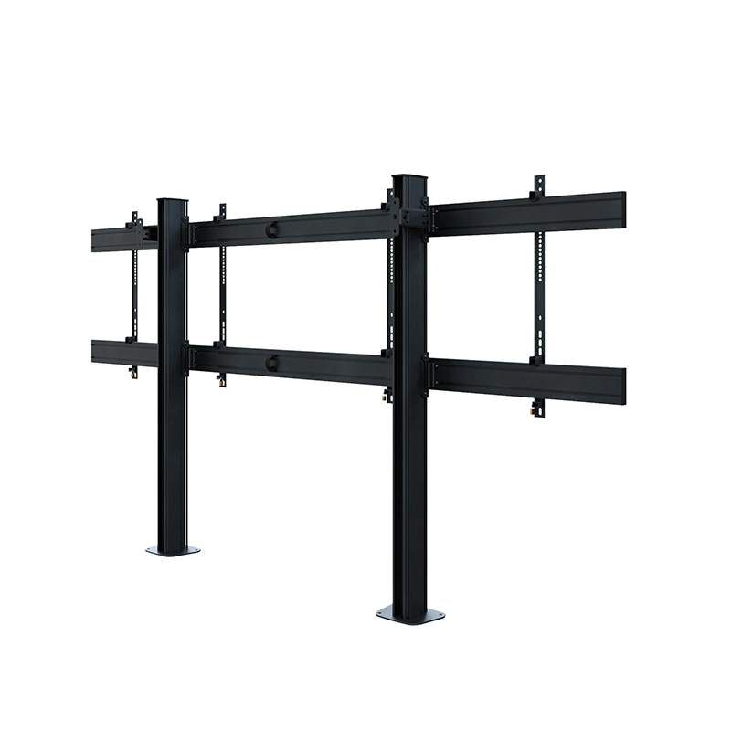 Hagor CPS Floor-Wall Dual 3332 - Boden-Wandhalterung 75-86" - höhenverstellbar - Landscape - bis 70 kg je Screen - VESA 400x400-900x800