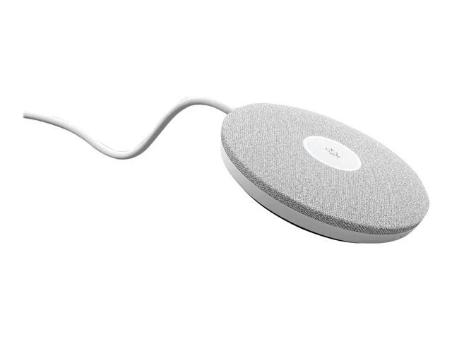 Logitech Rally Mic Pod Weiß - Modulares Erweiterungsmikrofon