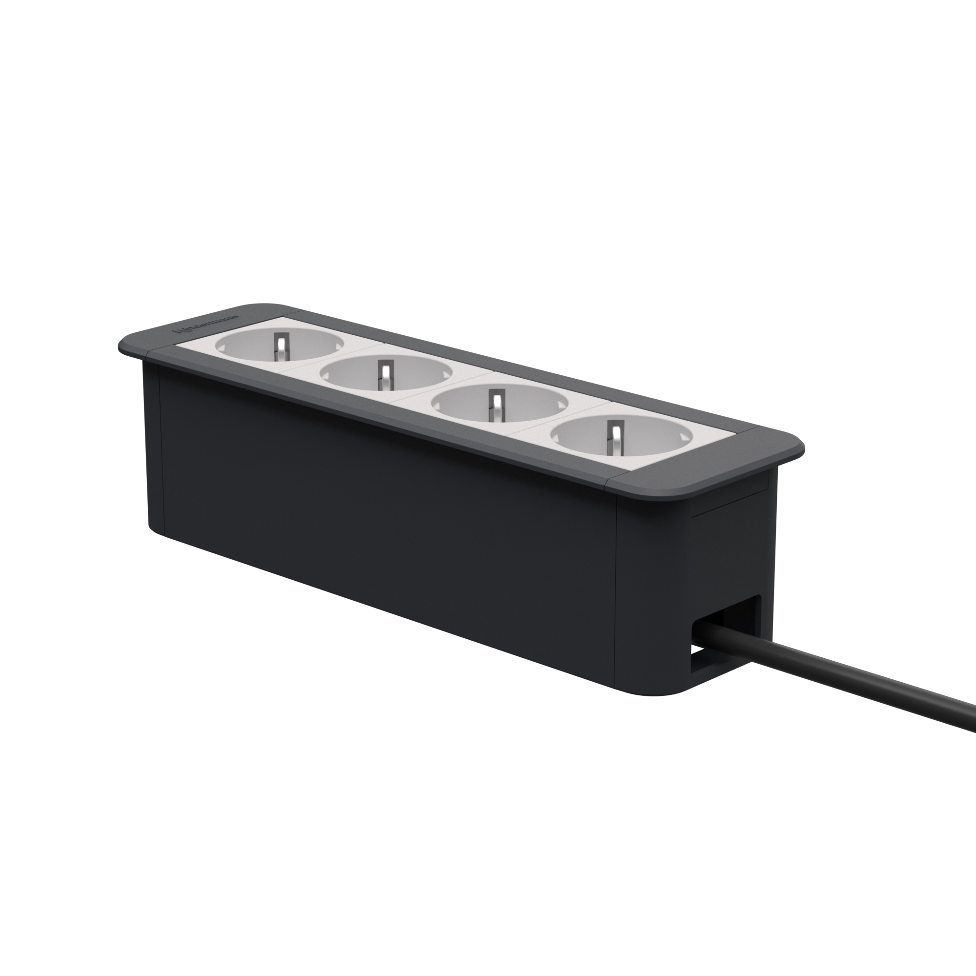 Kindermann CablePort Office frame 4-fach, 4x Strom