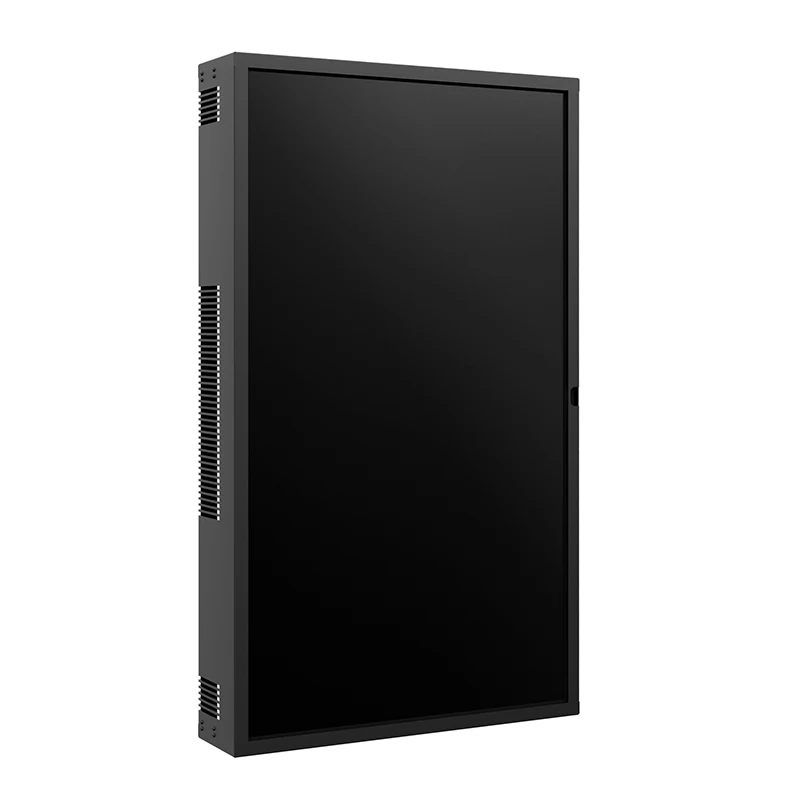 Hagor Cover-Set WH Hisense 55OP90FE 5689 - Umlaufende Abdeckung für Wandhalterung 5688 - hochwetterfest - auch als Outdoorstele nutzbar - Schwarz