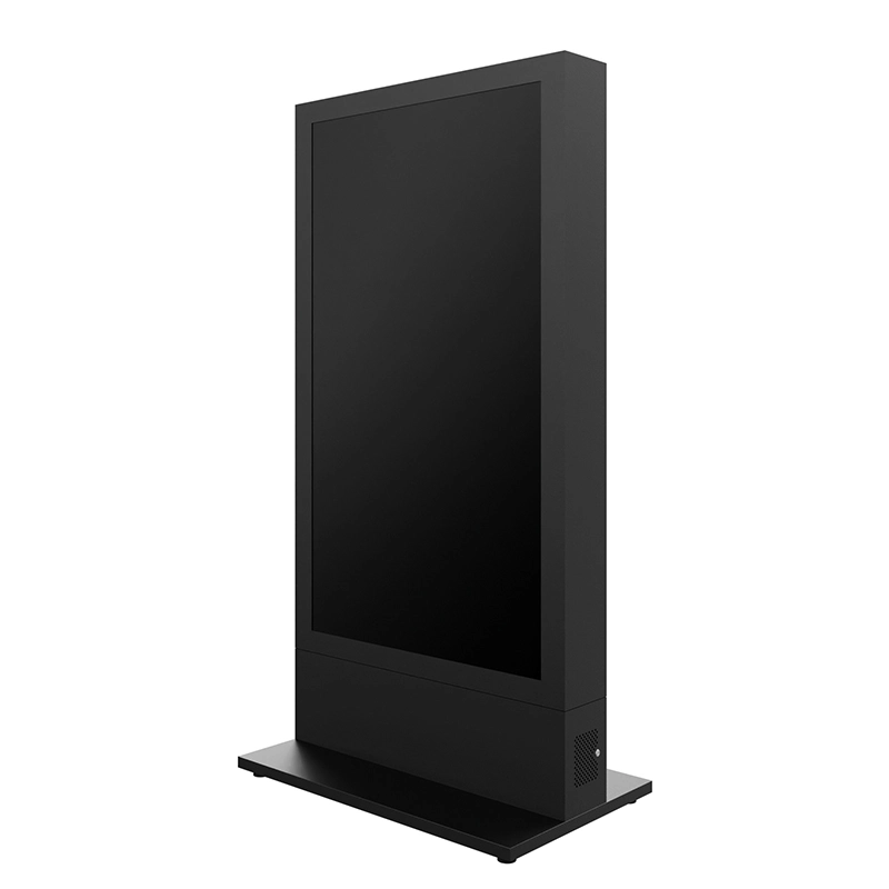 Hagor HP Kiosk 75" FS B2B - Back-to-Back Indoorstele 75" für 2 Displays - Portrait - abschliessbar - Graphit