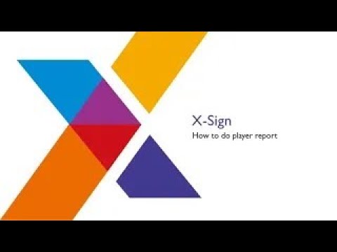 X-Sign CMS - Playerbericht erstellen