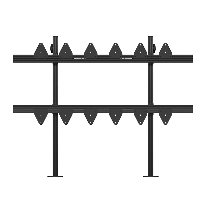 Hagor LED-SBW LG LAPA 136" 6311 - Standsystem zur Boden-Wand-Montage für LG LAPA136-GF - höhenverstellbar - verdeckte Kabelführung - schwarz