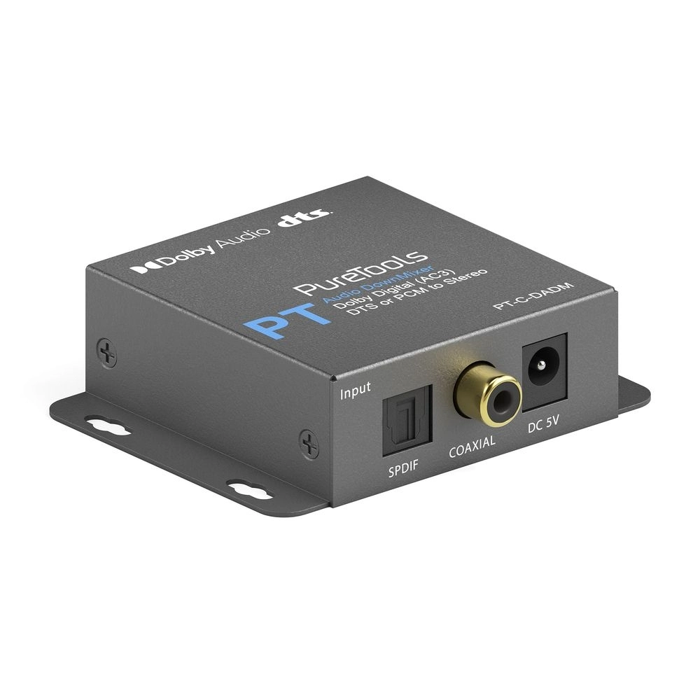 PureTools PT-C-DADM - Digital zu Analog Audio Decoder - Toslink, Koaxial, Dolby Digital 5.1, DTS
